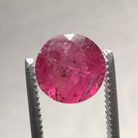 Turmalin Edelstein, 3.5 Karat, Pink/Rosa rund geschliffen