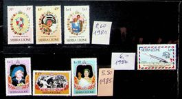 AFRIQUE SIERRA LEONE 3 SÉRIES NEUVES 1981-5. COTE 14 €/U593