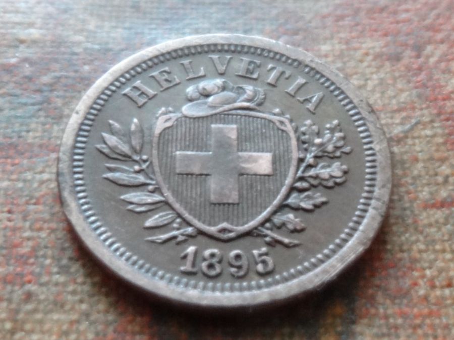 Tutti le monete: 1 Rp. 1895  (B) – Usato da Romanel-sur-Lausanne venduto da Swift13