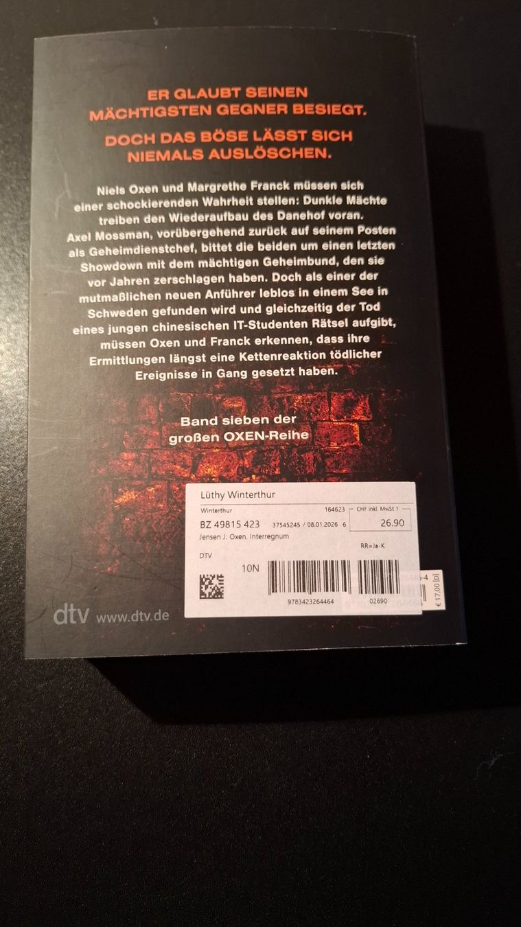 Libri: *OXEN - Interregnum (7)* J.H. Jensen/Tb – Usato da Brütten venduto da Sigimi 1