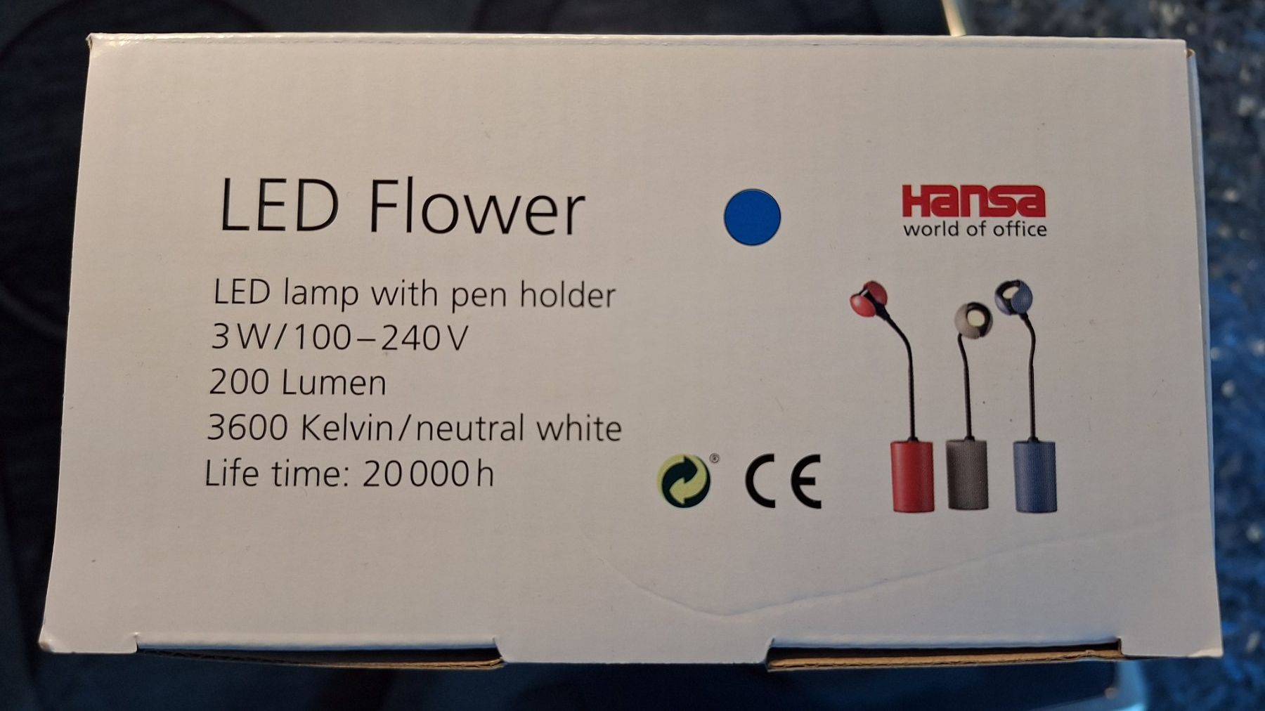 Lampes: Hansa LED Flower Lampe mit Stifthalter – Neuf avec emballage d'origine à Horw par sto_wfz2 2
