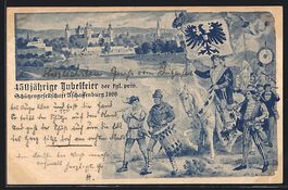 Litho Ganzsache Bayern PP7C26 /01: Ascha