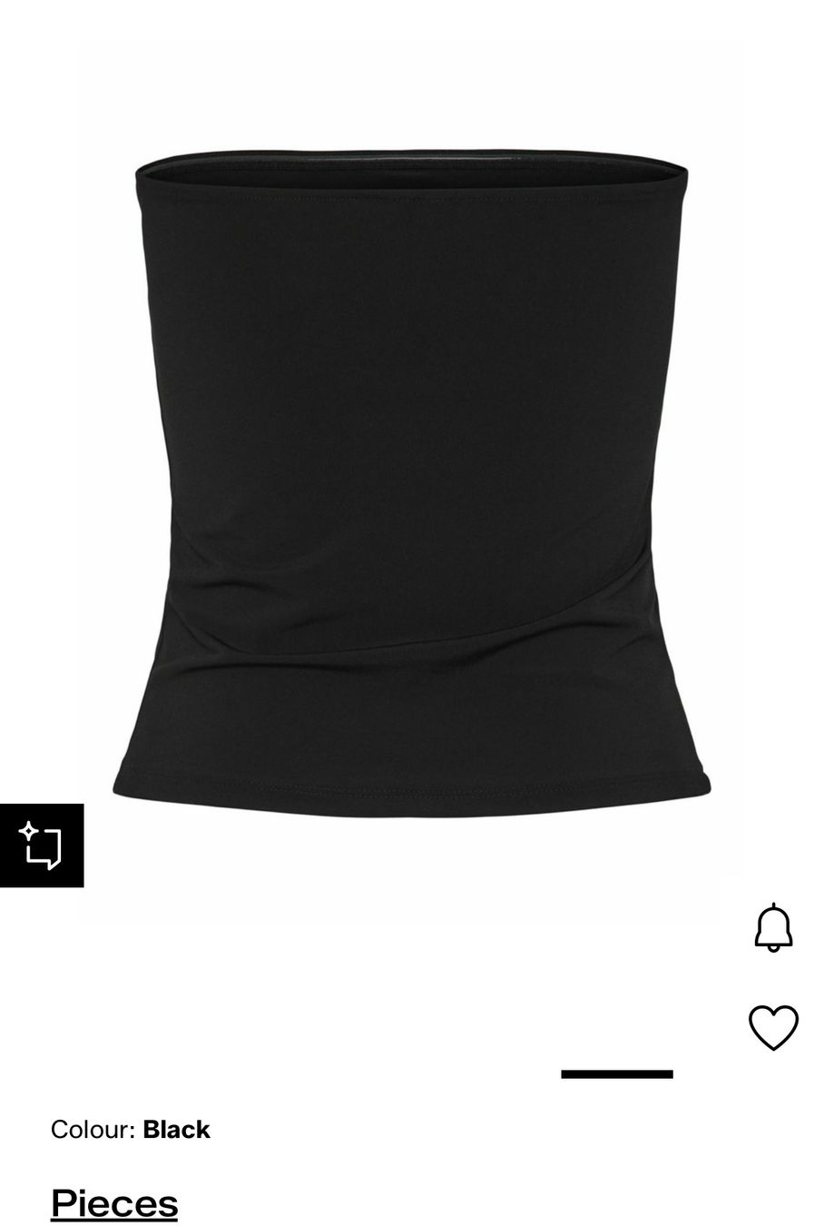 Zalando Top: Black tube top from Zalando – Nuovo e nell'imballaggio originale da Bachenbülach venduto da cookiecutter 2