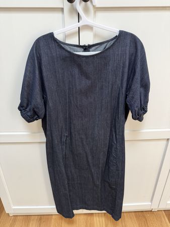 Hessnatur Kleid Organic Denim blau Grösse 34