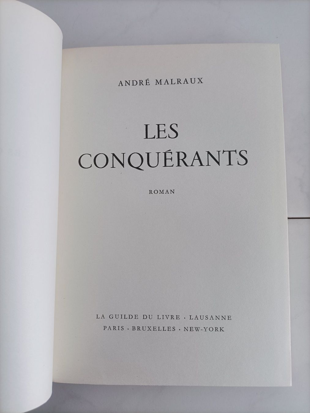 Libri: Les conquérants / André Malraux / Guilde du livre Lausanne 1 – Usato da crans montana venduto da AB3963 1