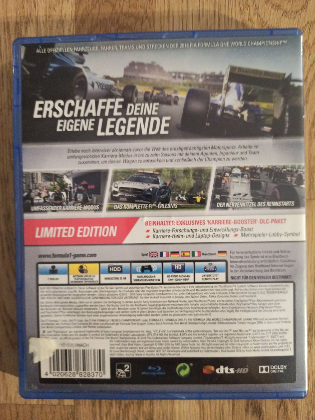 Giochi: F1 2016 Limited Edition PS4 / PS5 – Usato da Oberweningen venduto da mar_87mx 1