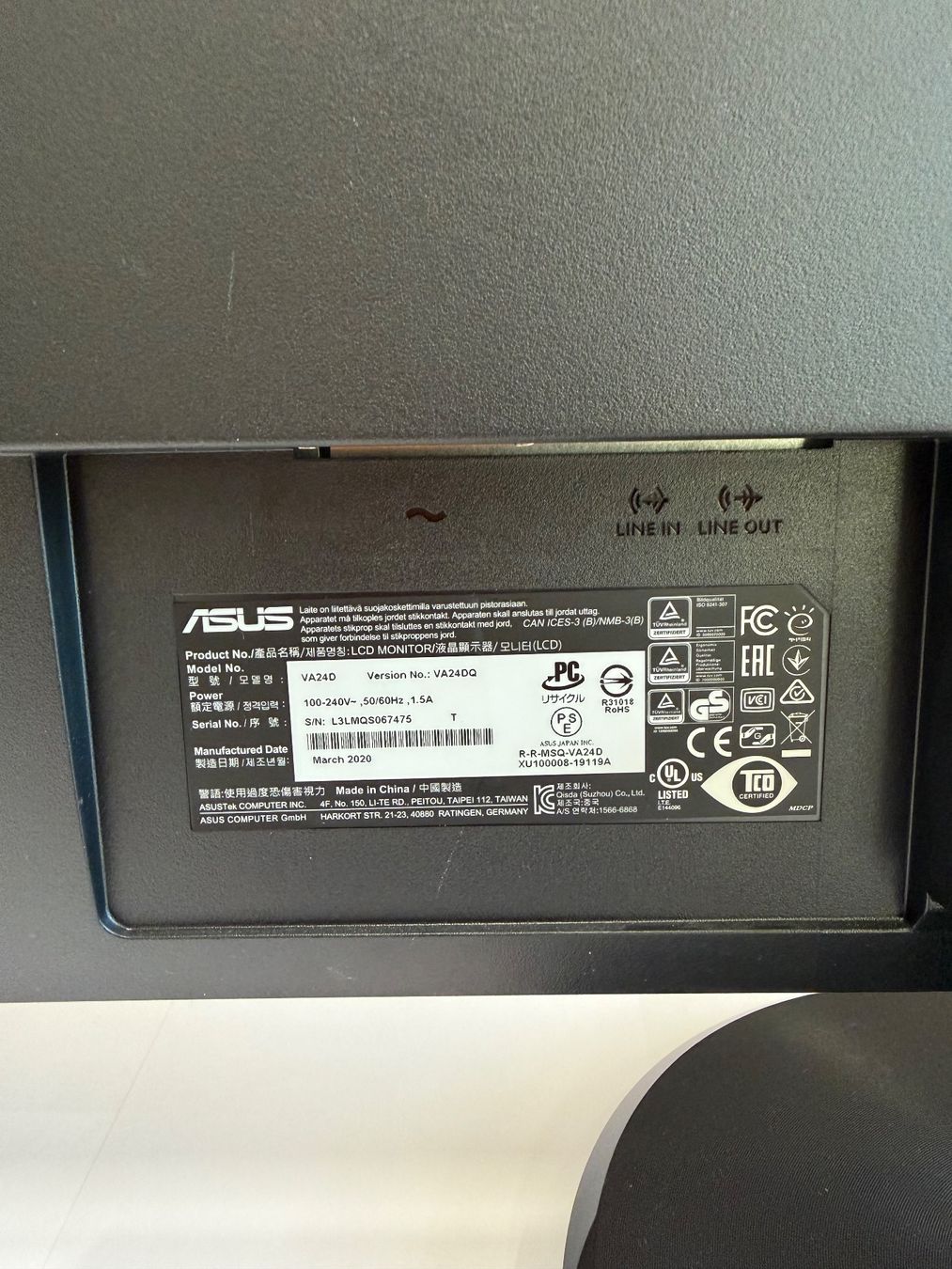 Asus Monitore: ASUS VA24DQ 23.8" Monitor – Gebraucht aus Dietlikon von ComdatAG 6