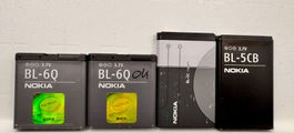 4 Stk. Nokia original Akkus Gebraucht
