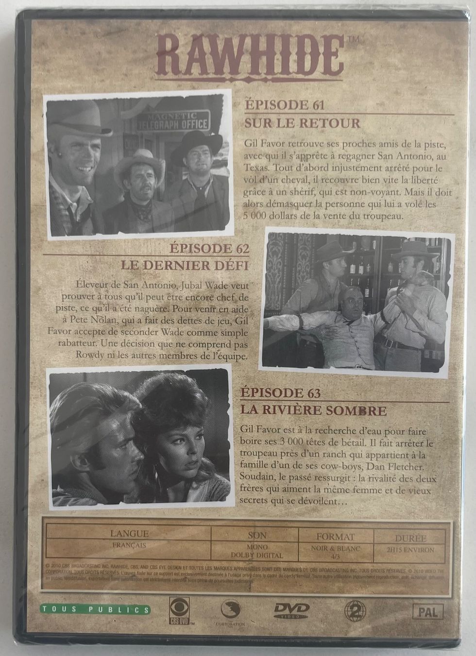 Tutti i DVDs: CLINT EASTWOOD - RAWHIDE N°21 – Usato da Poliez-Pittet venduto da Newtown-Records 4