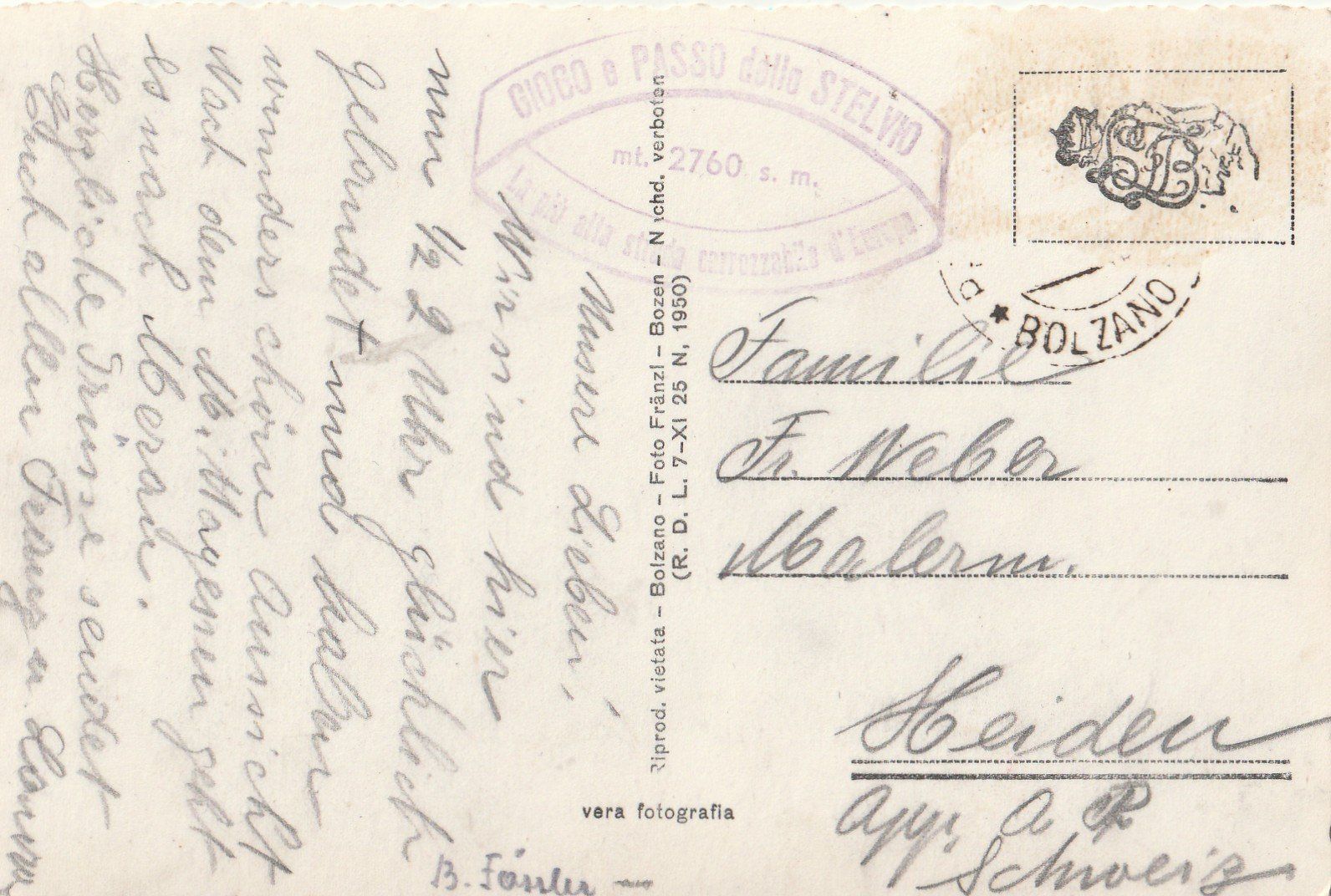 Cartoline postali: Stiflerjoch – Usato da Lumbrein venduto da made02 1