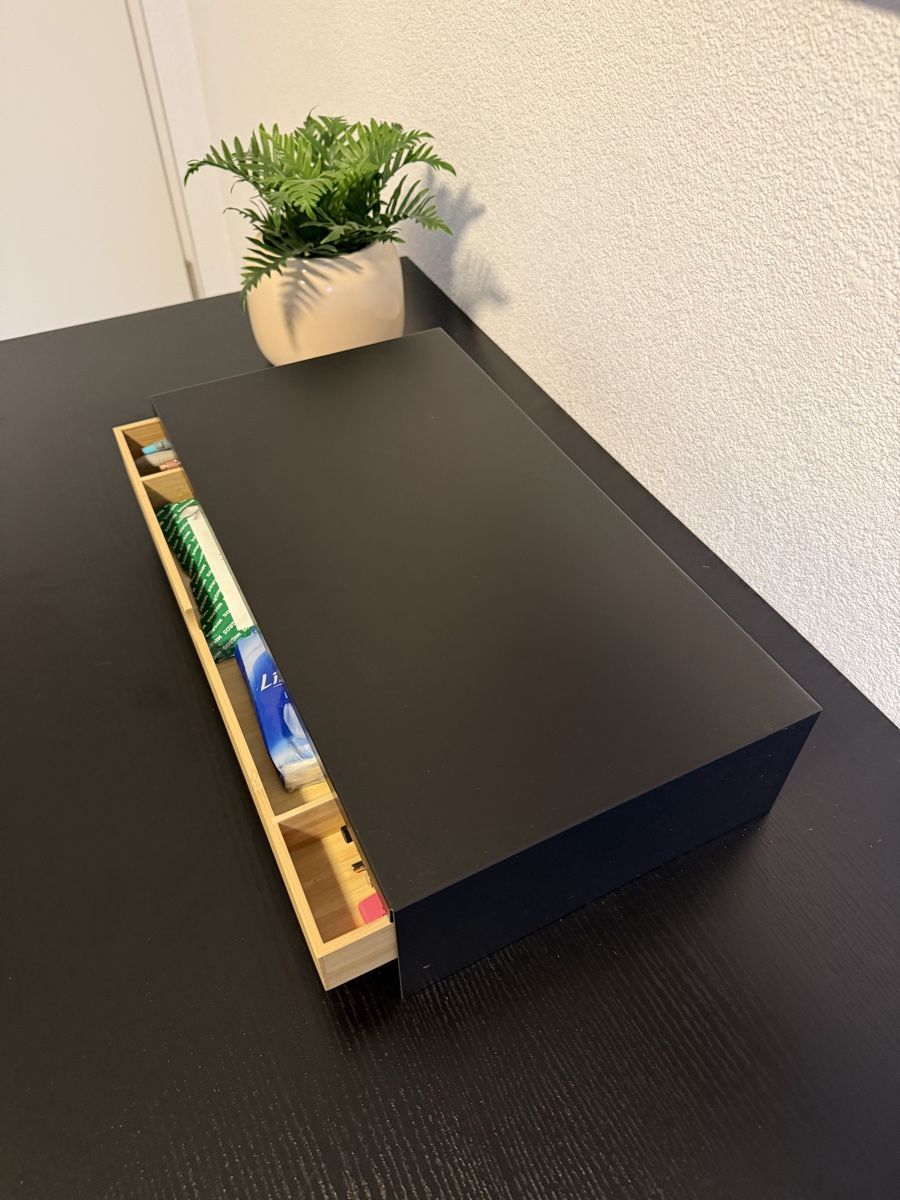Staffa per monitor: ELLOVEN IKEA Monitorerhöhung mit Schublade – Usato da Steinebrunn venduto da Stemmel 2
