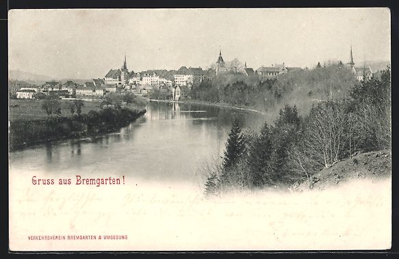 Ansichtskarten: AK Bremgarten, Panorama, 1904 – Gebraucht aus Berlin von bartko-reher