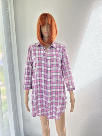 Pink Plaid Lauren Ralph Lauren Shirt Size M -m