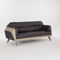 Grauer Luxus Dreisitzer Sofa für Büro  Modernes Design