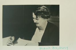 Marie Majerova (1882-1967) Schriftstellerin - Autogramm