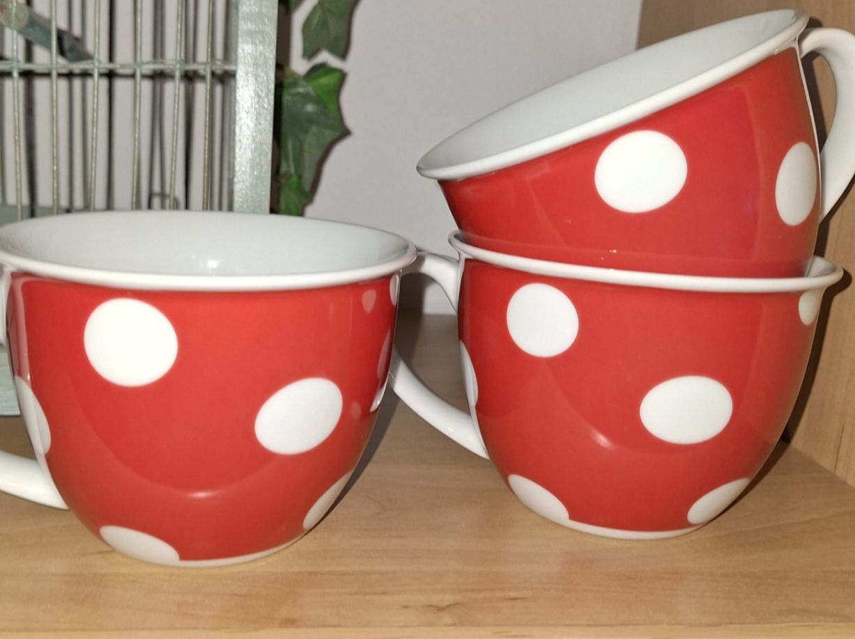 Tazze: SÜSSES 3 SET KAFFEE TASSEN MIT PUNKTEN – Nuovo (secondo la descrizione) da spreitenbach venduto da lumbalplatte