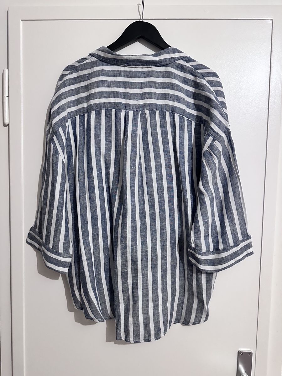 Camicette: Chemise neuve Monoprix rayée en lin  – Nuovo e nell'imballaggio originale da Lausanne venduto da Magic1900 4