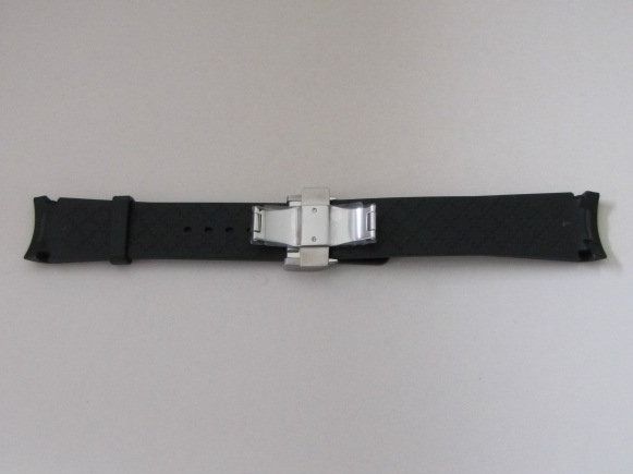 GUCCI Kautschuk-Uhrenarmband 23mm mit Faltschliesse. NEU 2