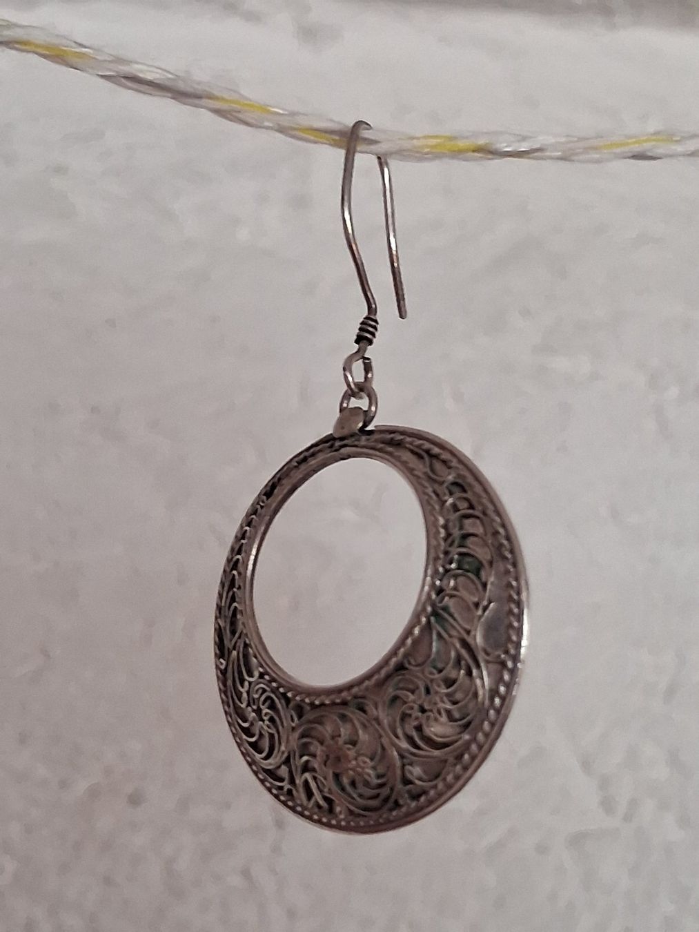 Boucles d'oreille: Einzelner Ohrring, Silber 925, wunderschön filigran – D'occasion à Wald ZH par e8e 4