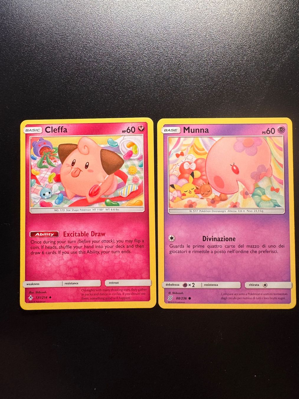 Pokémon Carte collezionabili: Pokemon Munna and Cleffa – Usato da Corticiasca venduto da gio_yp69
