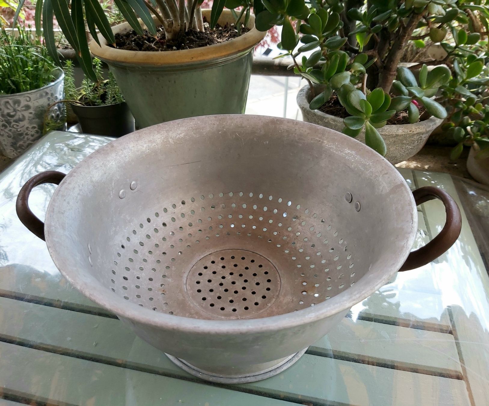 Küchengeräte: Grosses Vintage Sieb, Aluminium, 2 Griffe – Gebraucht aus Bern von aronari 1