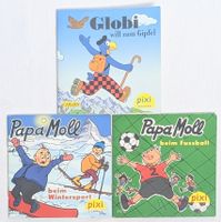 3x Pixi Bücher - Globi & Papa Moll