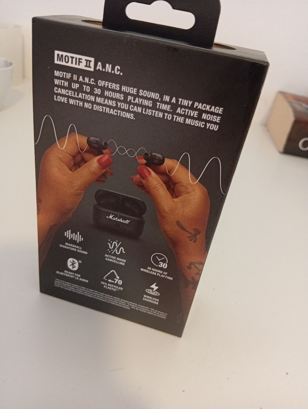 Marshall Cuffie: Marshall Motif II ANC True Wireless Earbuds Black – Nuovo e nell'imballaggio originale da wattwil venduto da pel_qh26 1