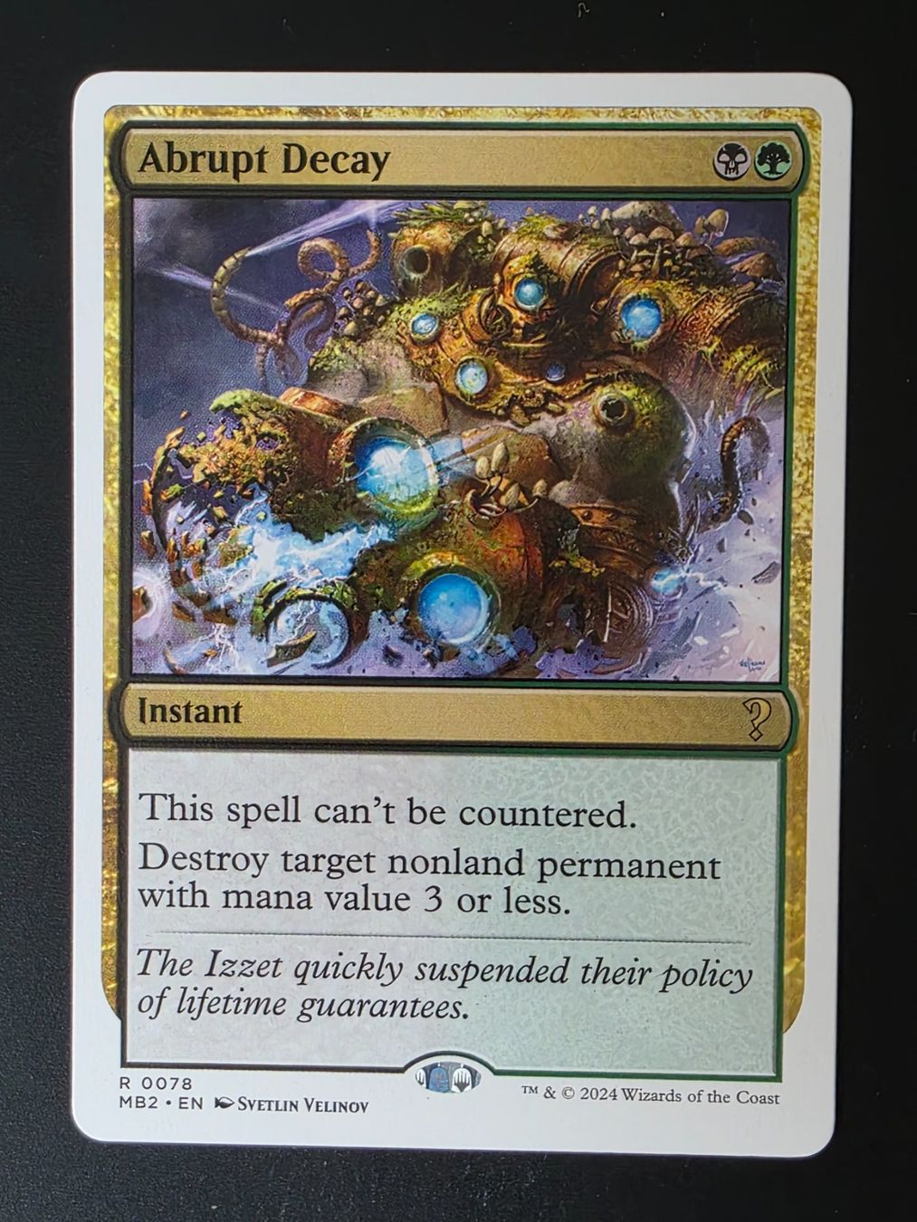 Magic The Gathering Sammelbilder & Trading cards: Abrupt Decay - MTG – Gebraucht aus Zürich von Semagets
