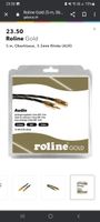 HIGH-CLASS AUX AUDIOKABEL 5M, GOLD, NAGELNEU UND OVP!