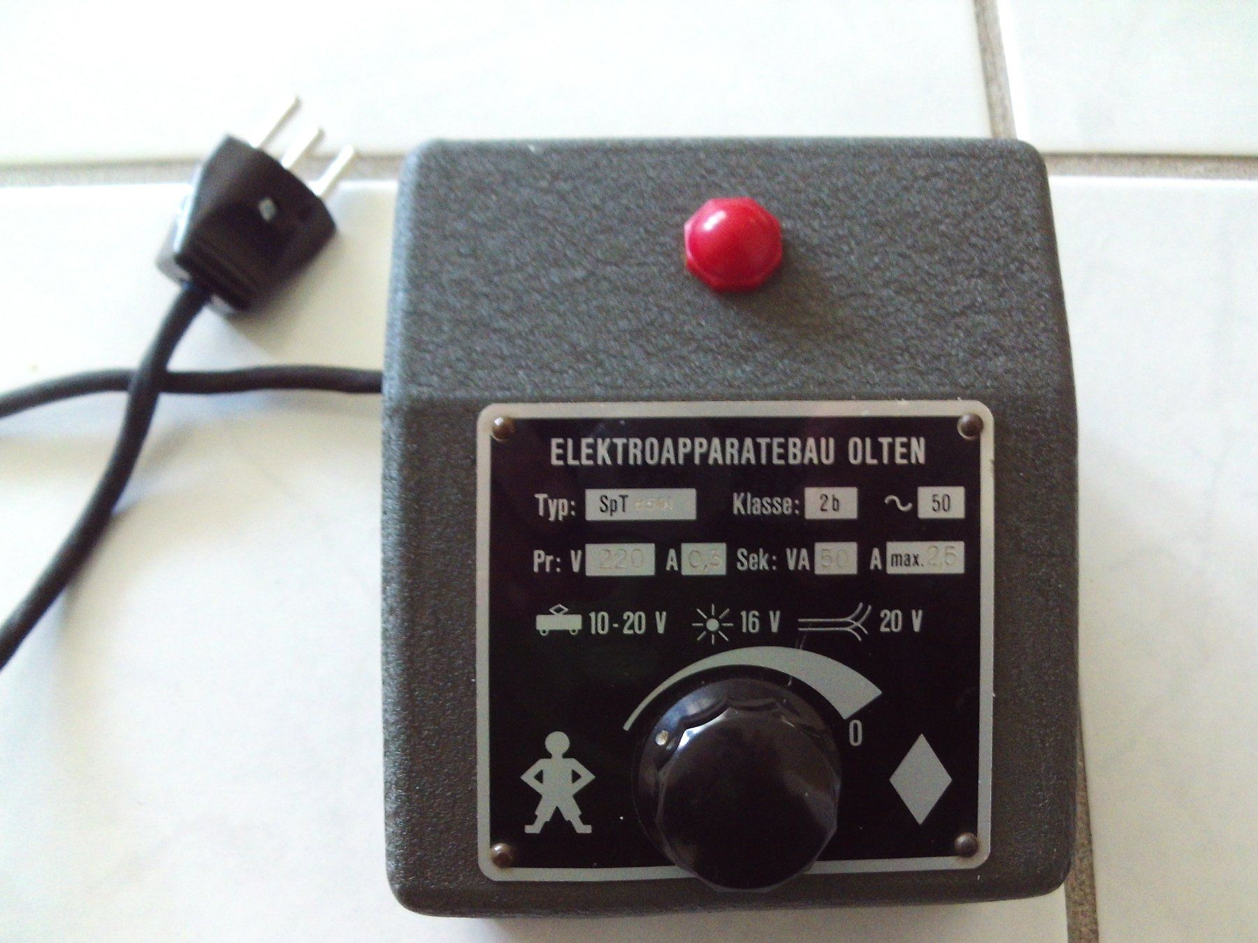 Modellini di ferrovie: ORIGINAL  Transformator SpT-50 von Elektroapparatebau Olten – Usato da Grenchen venduto da Zora25