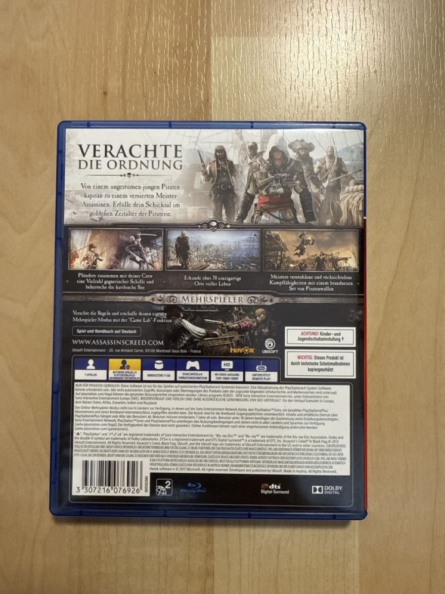 Sony Giochi: Assassin‘s Creed Black Flag PS4 – Usato da Schaffhausen venduto da sabdiu 2