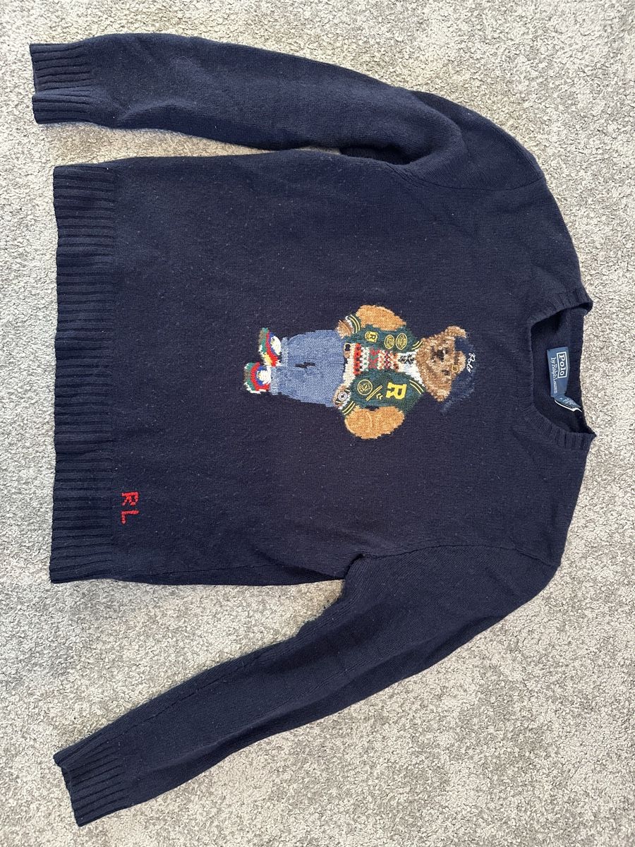 Ralph Lauren Maglioni & Felpe: Ralph Lauren Polo Bear Pullover Navy M – Usato da Herznach venduto da SusanneB0102