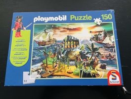 Playmobil Puzzle 150 Teile Pirateninsel, neuwertig!