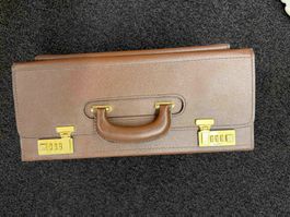 Vintage Leder-Aktentasche – Klassische Dokumententasche Brau