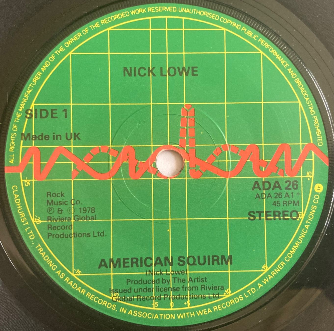 Dischi in vinile: NICK LOWE - AMERICAN SQUIRM – Usato da Poliez-Pittet venduto da Newtown-Records 2