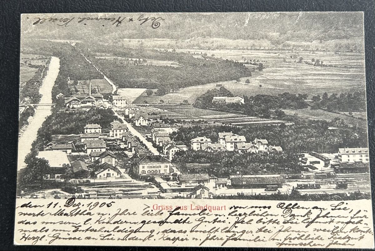 Cartoline postali: Gruss aus Landquart 1905 – Usato da Horw venduto da Tellbub
