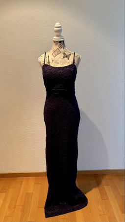 Sexy Kleid Spitze blau 36- 40