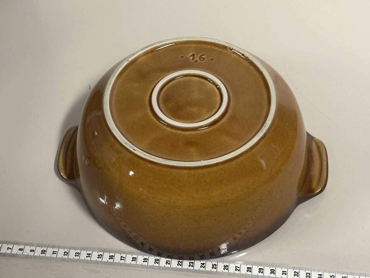 Ciotole: Original Rössler Design Topf Braun Schüssel – Usato da Deitingen venduto da Himhip 2