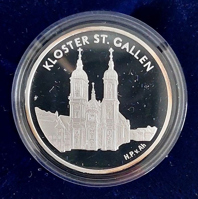Tutti le monete: 20 Franken 2002 Silber pp Kloster St. Gallen Box – Nuovo (secondo la descrizione) da Arch venduto da moneyswiss 1