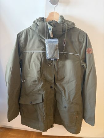 Rukka Khaki Parka Dogtrainer Jacket with Hood Size M