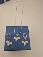 Silver 925 Necklace+earrings set, NEW