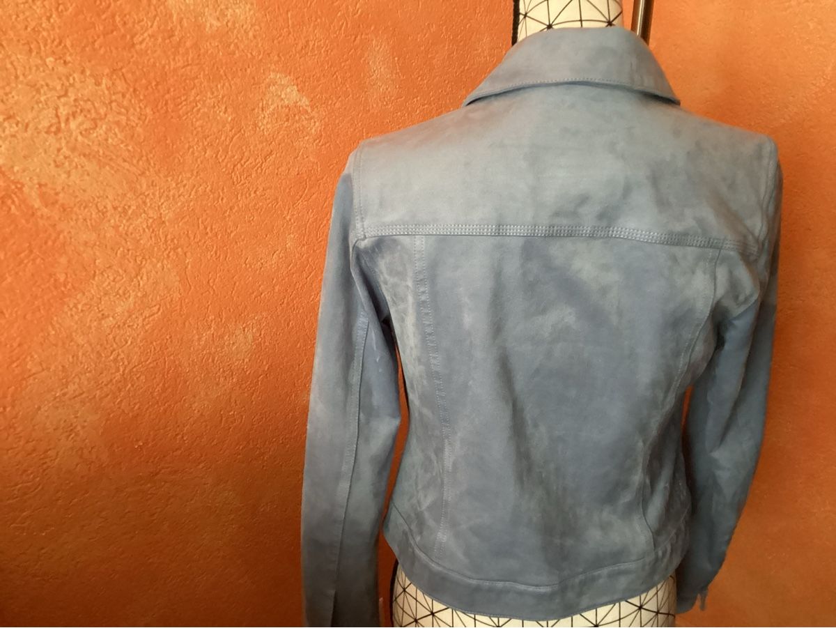 Jacken: Damen Jacke in Lederoptik hellblau Grösse 38 – Neu (gemäss Beschreibung) aus Cham von Lanza08 2
