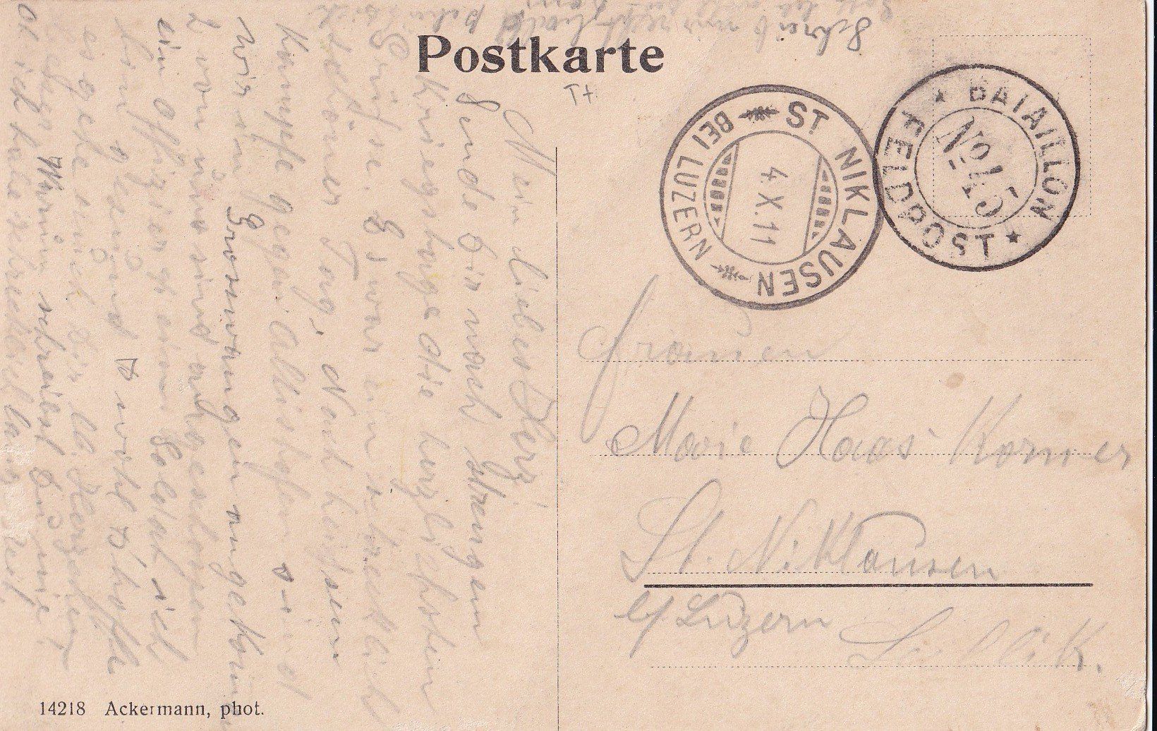 Cartes postales: Grosswangen Postgebäude mit Postkutsche – D'occasion à Olten par clotaldi 1
