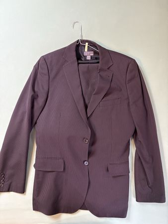 Herrenanzug H&M Grösse 52 Dunkel Braun Nadelstreifen Top