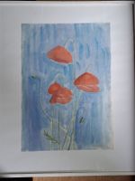 Mohnblumen Aquarell 