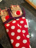 Weihnachten Antirutsch Socken mit Renntier 35-38