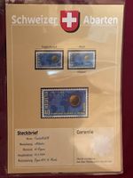 Abarten Sammlung (3) 36 Einzelbätter Schweizer Briefmarken