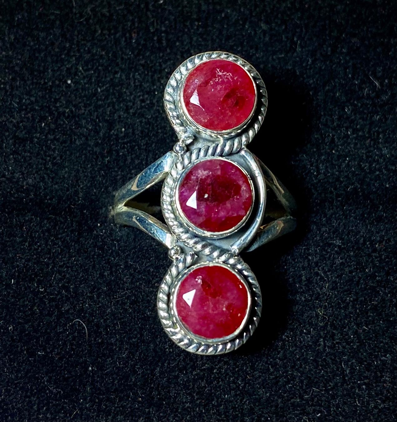 Ringe: Moderner orientalischer Silberring mit natürlichem Rubin – Neu und originalverpackt aus Laax von Kiki_Kingdom3 1