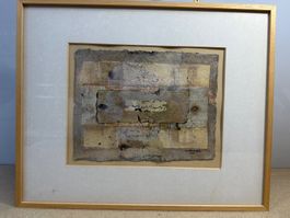 Origin. Collage Gemälde by Shafiq Alnawab, 1988 Signiert