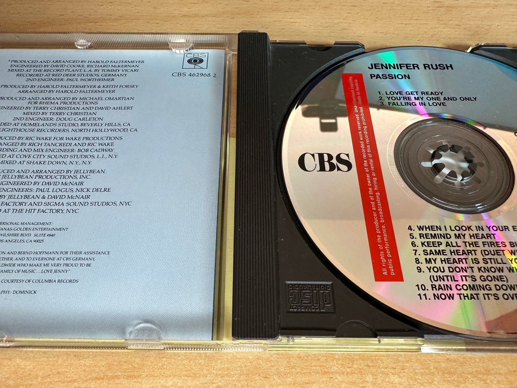 CDs: Jennifer Rush – Passion – Gebraucht aus Rikon im Tösstal von Alpenmutz 2